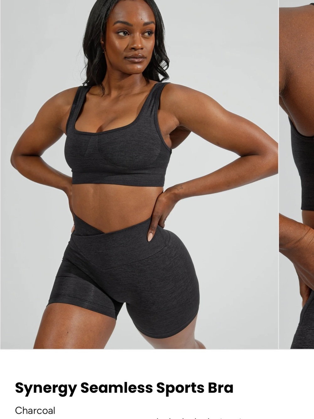 Buffbunny collection Synergy Seamless Sports Bra charcoal